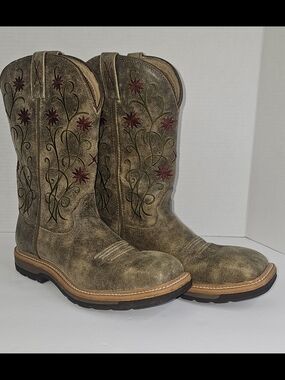 Twisted x Womens Steel Toe Lite Work Boots Size 7 1/2 Used Excellent Condition